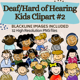 Deaf/Hard of Hearing Kids Clipart Collection #2