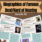 Deaf/Hard of Hearing Role Model Biography - Bundle #2