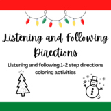 Deaf/Hard of Hearing Winter Following Directions Activities