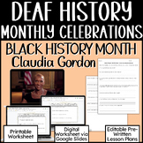 Deaf History: Black History Month (Claudia Gordon)
