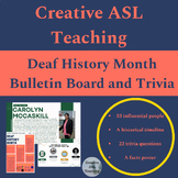 Deaf History Month Posters, Timeline and Triva