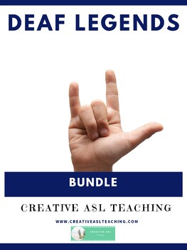 Preview of Deaf Legends Bundle - ASL/Deaf/HH