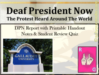 Preview of Deaf President Now! The Protest Heard Around the World Report