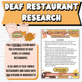Deaf Restaurant Research (Experiences + Explore Deaf-Owned