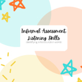 Deaf and Hard of Hearing Informal Assessment: Auditory Dis