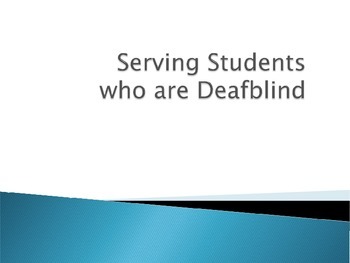 Preview of Deaf/Blind Students PowerPoint