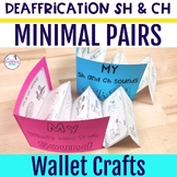 Deaffrication SH & CH Minimal Pairs Wallet Crafts for Phon