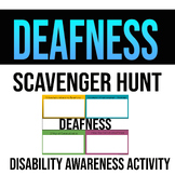 Deafness Scavenger Hunt Slide - Disability Awareness