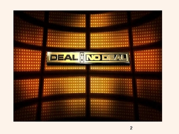 Preview of Deal or No Deal Math Review - Anything Learned in the Year!