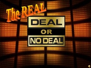 Preview of Deal or No Deal PowerPoint Game Show Template Zoom GOOGLE Slides