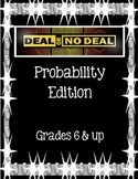 Deal or No Deal Probability Game for Grades 6 and up