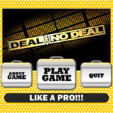 Deal or No Deal! Sleek, modern PowerPoint Identical to the
