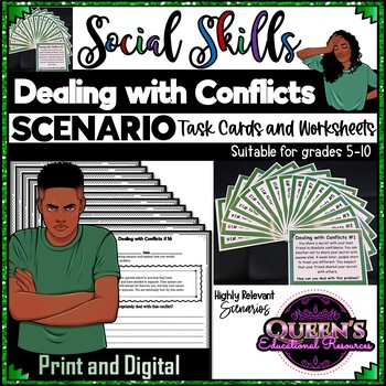 Preview of Social Skills - Dealing with Conflicts Scenarios, Conflict Resolution