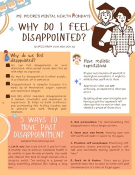 Coping With Disappointment Teaching Resources Tpt