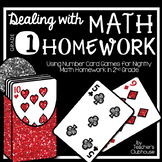 Dealing with Math Homework: 1st Grade Math Card Games Unit