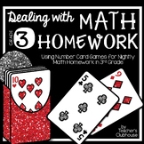 Dealing with Math Homework: 3rd Grade Math Card Games Unit
