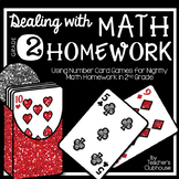 Dealing with Math Homework: 2nd Grade Math Card Games Unit