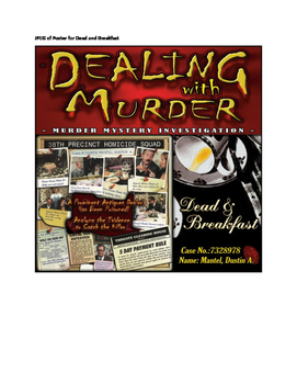 Preview of Dealing with Murder Series: 2 Cases - Fatal Error and Dead & Breakfast