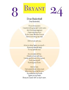 Kobe Bryant Poem, 'Dear Basketball, to Become an Animated Short -  Rotoscopers
