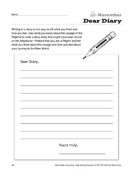 Dear Diary by Evan-Moor Educational Publishers | TPT