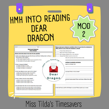 Preview of Dear Dragon - Grade 3 HMH into Reading