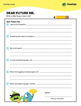 Preview of Dear Future Me Reflection Letter FREEBIE