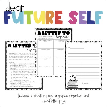 Letter to Future Self Graphic Organizer