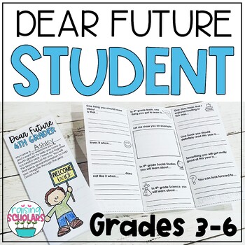 Preview of Dear Future Student End of the Year Brochure Reflection