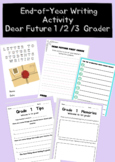 Dear Future ___ Grader: Letter to Future Students End of Y