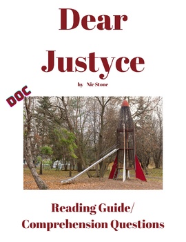 Preview of Dear Justyce - Comprehension Questions