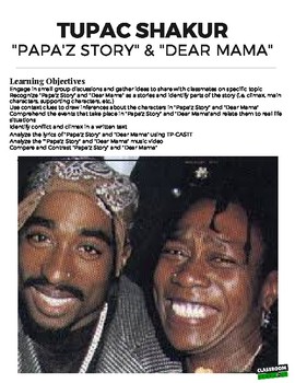 2pac dear mama lyrics pdf