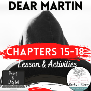Preview of Dear Martin Chapters 15-18 Racial Profiling Research Spread - Distance Learning