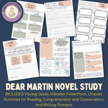 Preview of Dear Martin Complete Novel Study Unit [Print & Digital] NO PREP