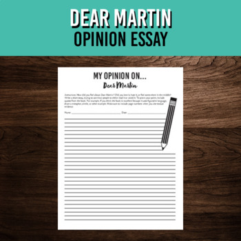 essay questions for dear martin