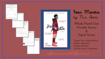 Preview of Dear Martin Whole Novel Growing Bundle!