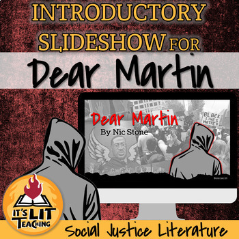 Preview of Dear Martin by Nic Stone Introduction Slideshow