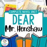 Dear Mr. Henshaw:  Complete Novel Unit {Common Core}