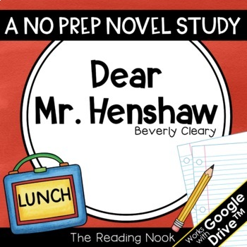 Preview of Dear Mr. Henshaw Novel Study | Distance Learning | Google Classroom™