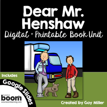 Preview of Dear Mr. Henshaw Novel Study Digital + Printable