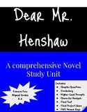 Dear Mr. Henshaw Novel Study- Literature Unit - Guided Rea