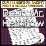 Dear Mr. Henshaw by Beverly Cleary Comprehension Questions