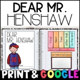Dear Mr. Henshaw Novel Study with GOOGLE Slides