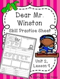 Dear Mr. Winston (Skill Practice Sheet)