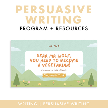 Preview of Dear Mr Wolf Persuasive Writing Unit + Resources (Talk 4 Write Friendly)