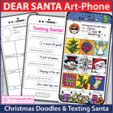 Dear Santa Letter, Christmas Coloring Pages & Writing, Cel