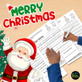 Dear Santa Christmas Wish List Writing Practice Letter to 