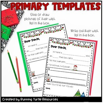 Dear Santa FREEBIE by Running Turtle Resources | TpT