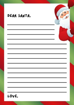 Dear Santa Letter by 1 Dollar Store | TPT