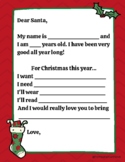 Dear Santa Letter | Need Want Wishlist