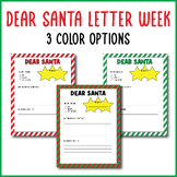 Dear Santa Letter Week Template | Letter To Santa Writing 